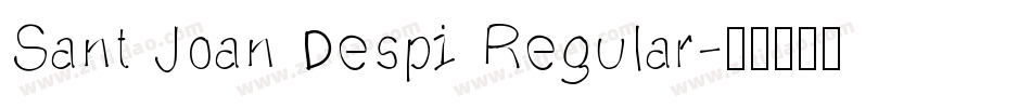 Sant Joan Despi Regular字体转换
